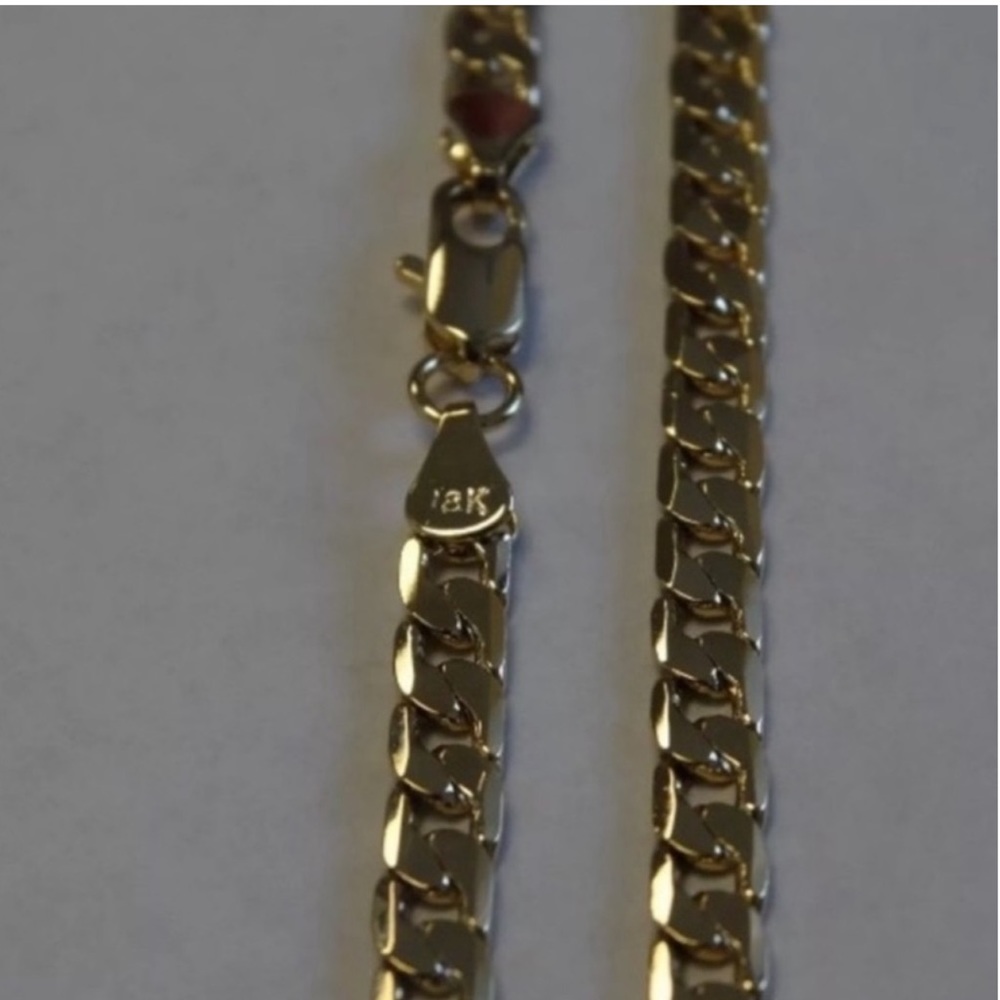New 18k Gold Unisex Cuban Link Classic Minimalist Chain Handcrafted Necklace - Picture 8 of 16